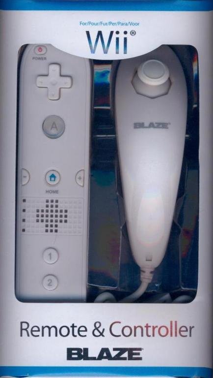 Главное изображение Контроллер Blaze Remote + Контроллер Blaze Nunchak / белый для Wii