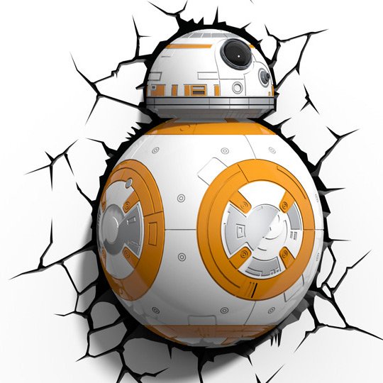 Главное изображение Декоративный LED светильник 3D-Light-FX (3D Star Wars - BB-8)