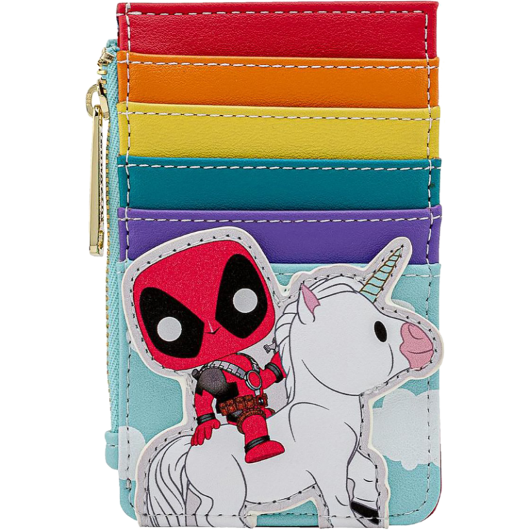 Главное изображение Картхолдер Loungefly POP Marvel Deadpool 30th Anniversary Unicorn Rainbow