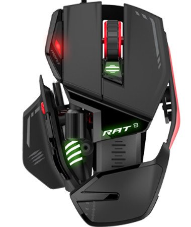 Главное изображение Игровая мышь Mad Catz RAT 8 Gaming Mouse - Black/Red проводная оптическая для Pc