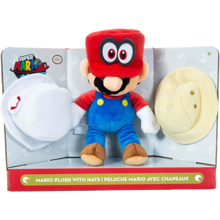 Главное изображение Мягкая игрушка Mario Марио с шляпами 