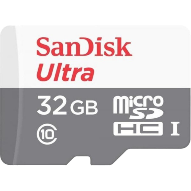 Главное изображение Карта памяти MicroSD 32GB SanDisk Class 10 Ultra Light UHS-I (100 Mb/s) + SD адаптер для Switch