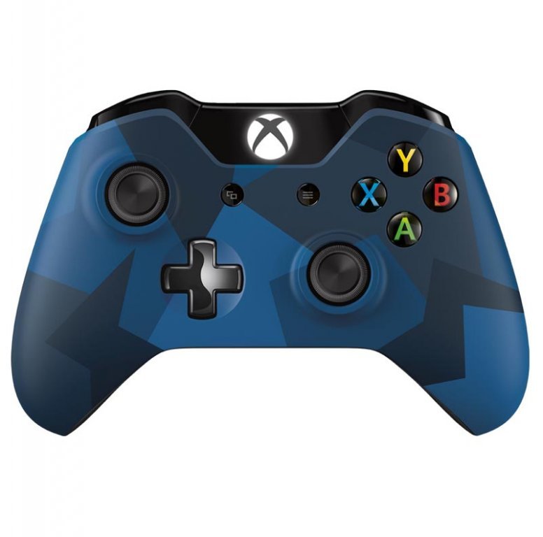 Главное изображение Microsoft Wireless Controller Midnight Forces (темно-синий камуфляж) для Xbox One для Xboxone