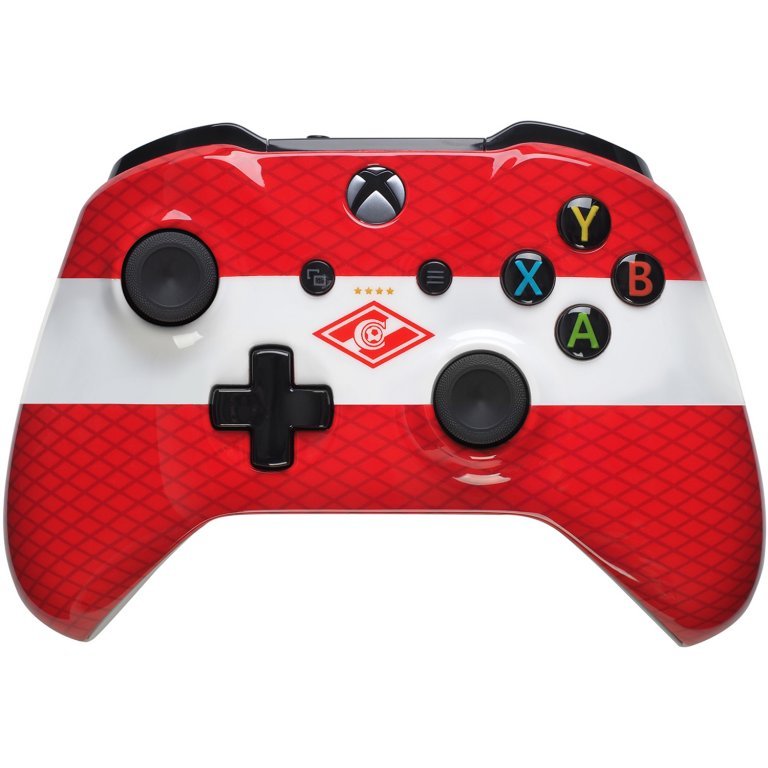 Главное изображение Microsoft Wireless Controller Xbox One - RAINBO Спартак Красно-белый для XboxOne