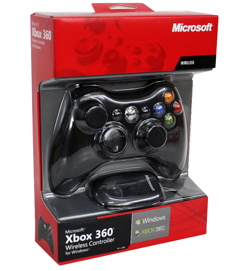 Главное изображение Беспроводной джойстик Microsoft Xbox 360 Wireless Controller for Windows, Xbox360/PC (+ресивер) черный  для Xbox360