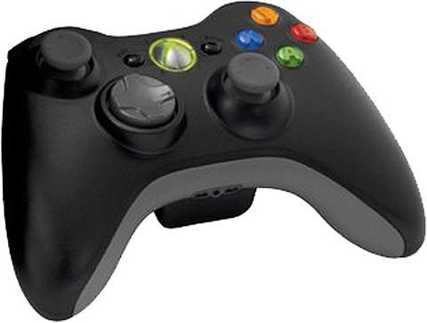 Главное изображение Беспроводной джойстик Microsoft Wireless Controller, чёрный + ресивер (Б/У) для Xbox360
