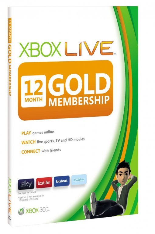 Главное изображение Microsoft Xbox Live Gold 12 месяцев + 1 месяц для Xbox360