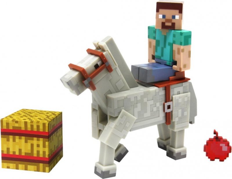 Главное изображение Фигурка Minecraft Overworld Steve & Horse