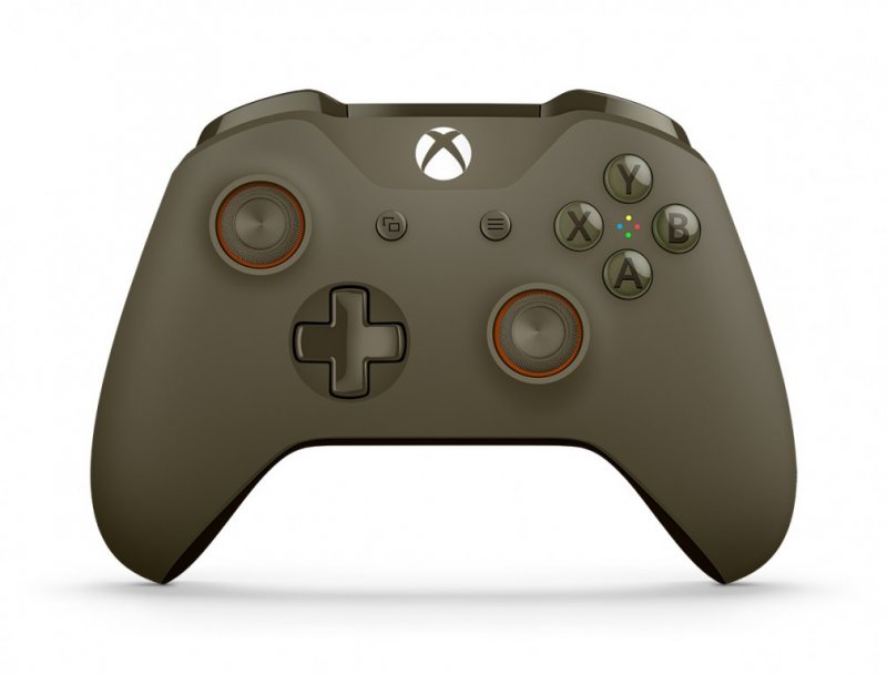 Главное изображение New Microsoft Wireless Controller Xbox One (зеленый / оранжевый) для XboxOne