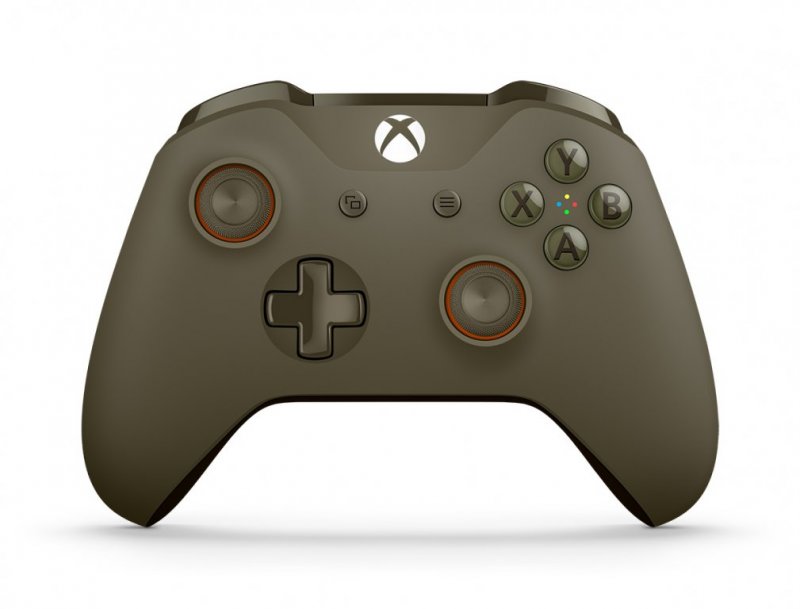 Главное изображение New Microsoft Wireless Controller Xbox One (зеленый / оранжевый) для Xboxone