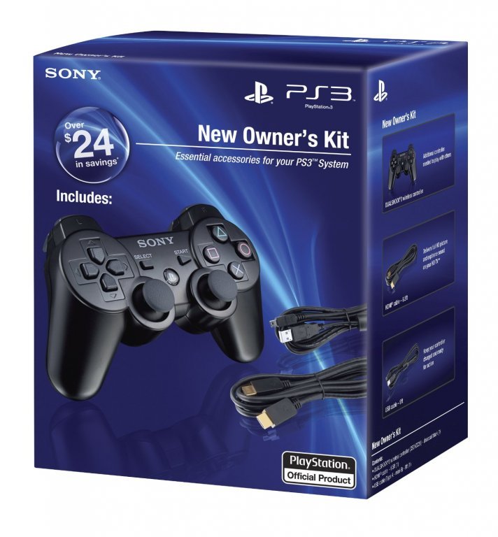 Главное изображение New Owners Kit (геймпад Dualshock 3 + HDMI кабель + USB кабель) для Ps3