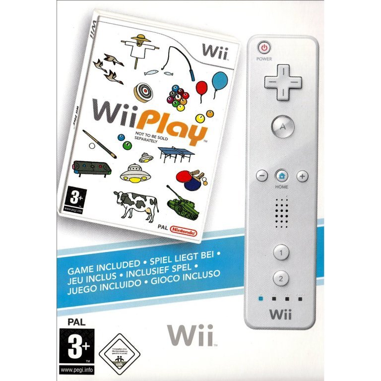 Главное изображение Nintendo Wii Remote /белый/ + игра Wii Play для Wii