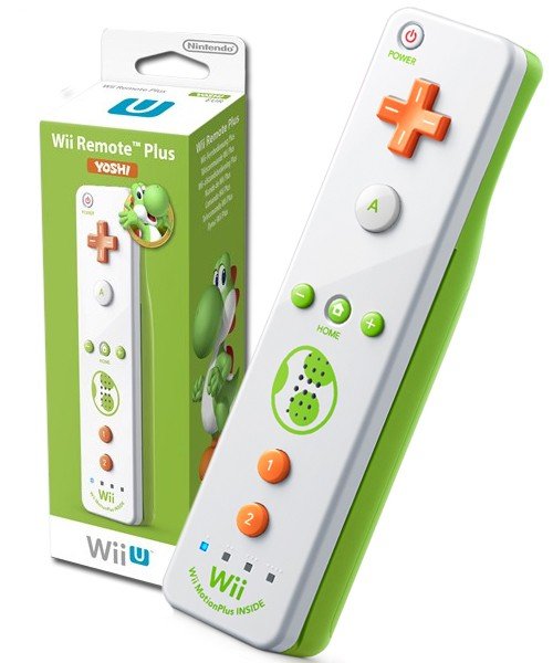 Главное изображение Nintendo Wii U Remote Plus Yoshi, бело/зеленый для Wii