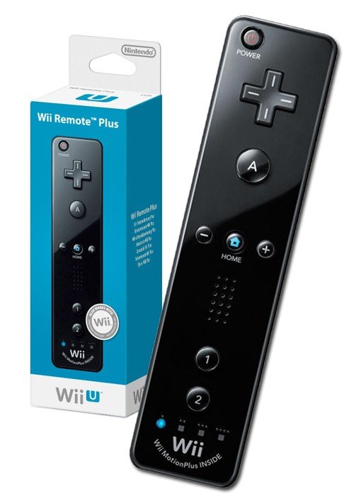 Главное изображение Nintendo Wii U Remote Plus + чехол, черный (Б/У) для Wii