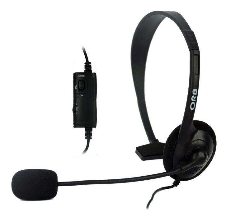 Главное изображение Проводная моногарнитура ORB Wired Chat Headset для Ps4