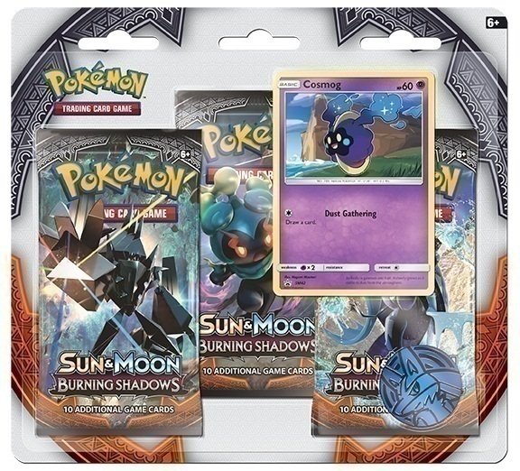 Главное изображение Pokemon Sun & Moon «Burning Shadows». Набор «3 бустера + Промо-карта Космог + Монета»