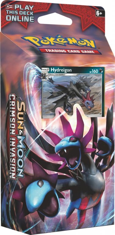 Главное изображение Pokemon Sun & Moon «Crimson Invasion». тематическая колода Destruction Fang