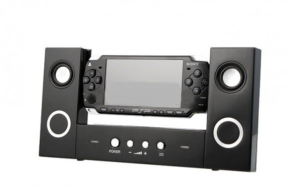 Главное изображение Портативная акустическая система для PSP Slim 3000/2000 чёрная для Psp