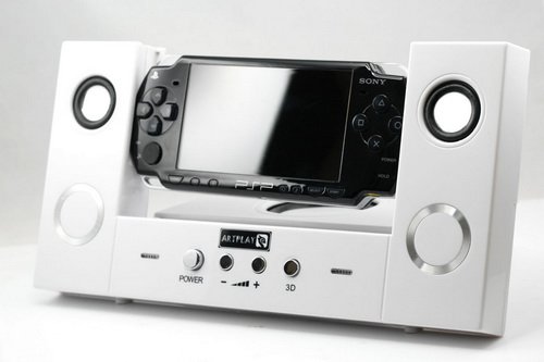 Главное изображение Портативная акустическая система для PSP Slim 3000/2000 белая для 