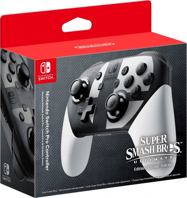 Главное изображение Pro Controller в стиле Super Smash Bros. Ultimate Edition для Switch
