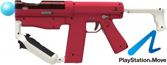 Главное изображение PS Move Sharp Shooter Gun Controller (Рукоятка в виде автомата для стрельбы и навигации) (Б/У) для Ps3