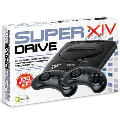 Главное изображение Игровая приставка 16bit Super Drive XIV + 160 игр <small>()</small>