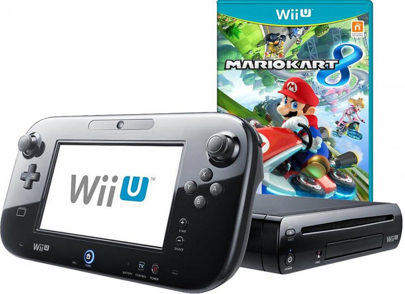 Главное изображение Nintendo Wii U Premium Pack (РОСТЕСТ) + игра Mario Kart 8 (Выставочный образец) <small>(Wii)</small>