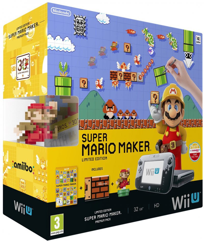 Главное изображение Nintendo Wii U Premium Pack + Mario Maker (РОСТЕСТ) <small>()</small>