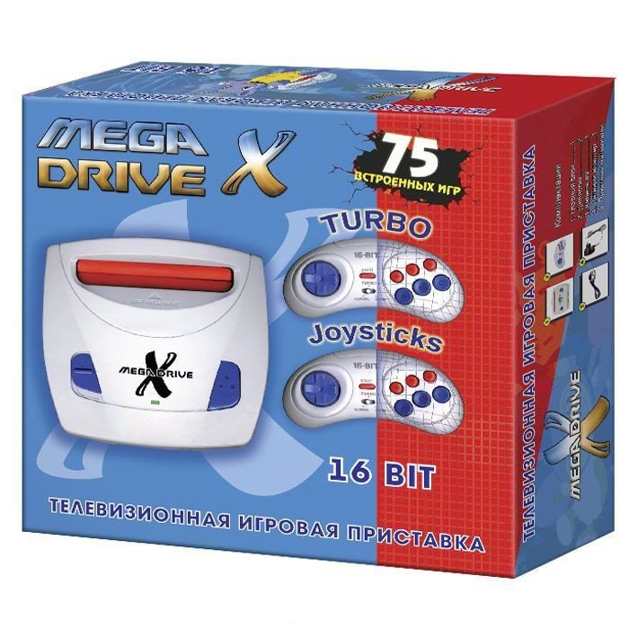 Главное изображение Sega Mega Drive X + 75 встроенных игр <small>(PC)</small>