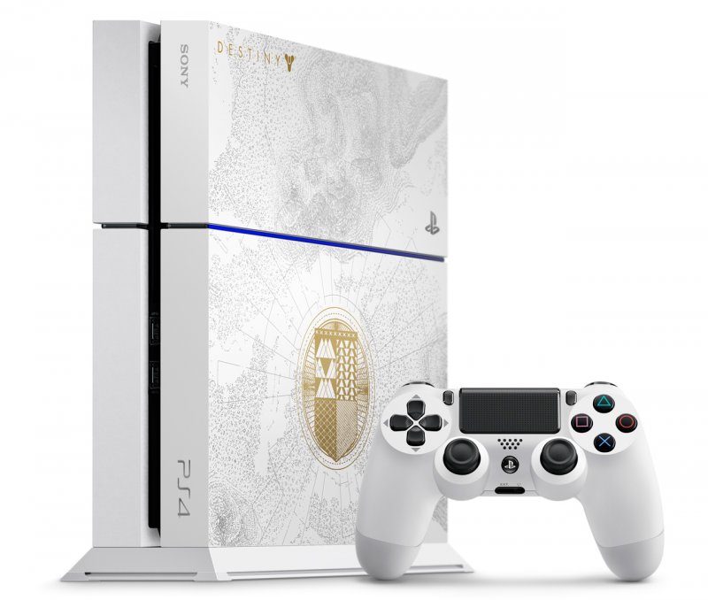 Главное изображение Sony PlayStation 4 500GB, белая (CUH-1208A) - Destiny Edition (Б/У) + вертикальная подставка <small>(Ps4)</small>
