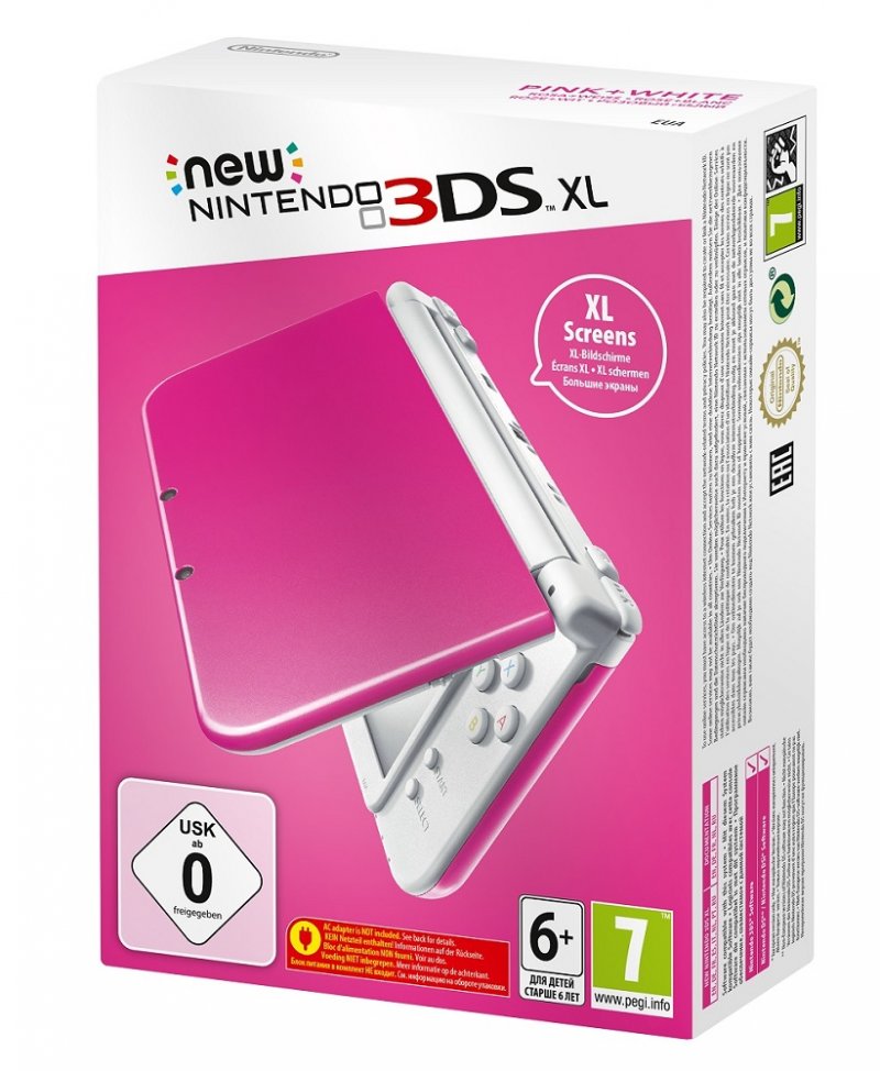 Главное изображение New Nintendo 3DS XL (розово-белый) <small>(3DS)</small>
