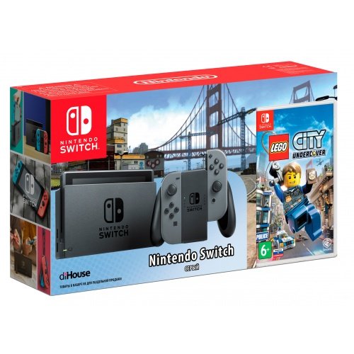 Главное изображение Nintendo Switch (серый) + LEGO City Undercover <small>(Switch)</small>