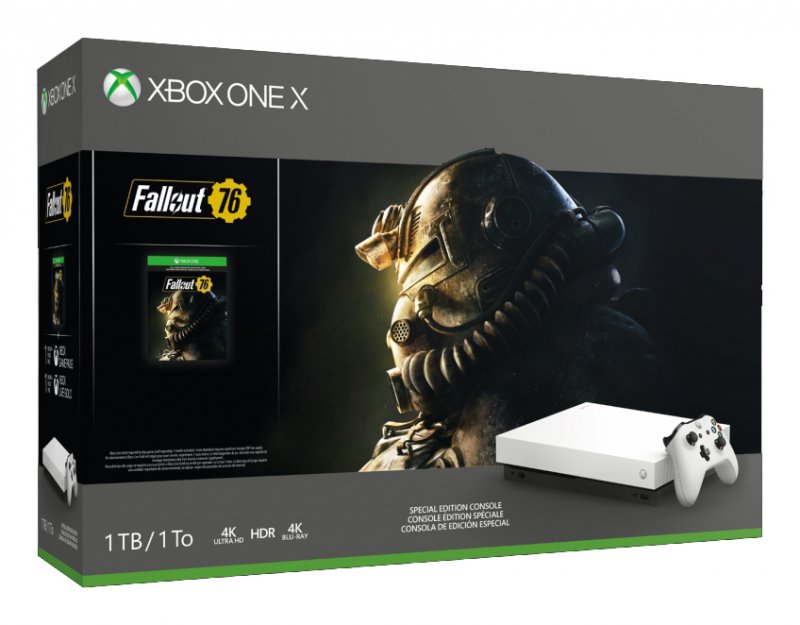Главное изображение Microsoft Xbox One X 1TB (белая) + Fallout 76 <small>(XboxOne)</small>
