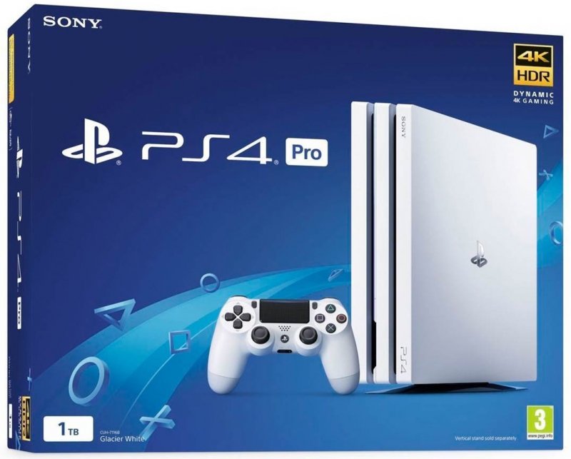 Главное изображение Sony PlayStation 4 Pro 1TB, белая (CUH-7216B) <small>(Ps4)</small>