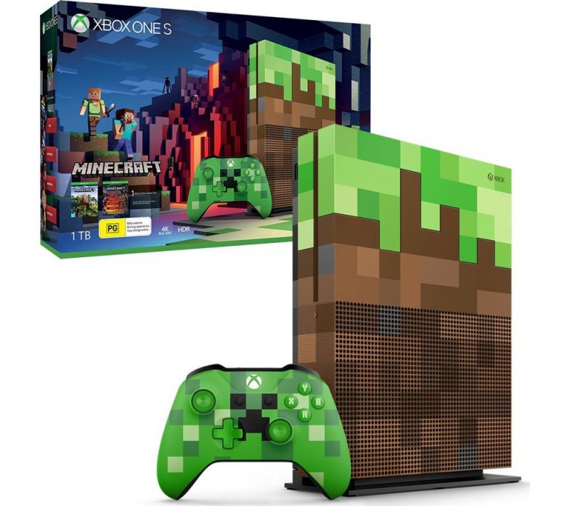 Главное изображение Microsoft Xbox One S 1TB, Minecraft Edition (Б/У) <small>(XboxOne)</small>