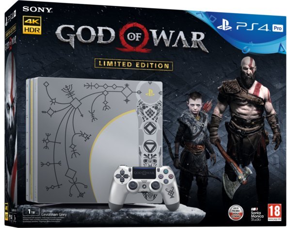 Главное изображение Sony PlayStation 4 Pro 1TB, Limited Edition God of War Bundle <small>(Ps4)</small>