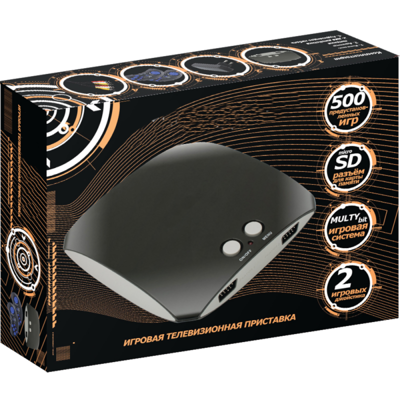 Главное изображение Приставка 16-bit MT3 черный (500 встроенных игр) (SD до 32 ГБ) <small>(Retro)</small>