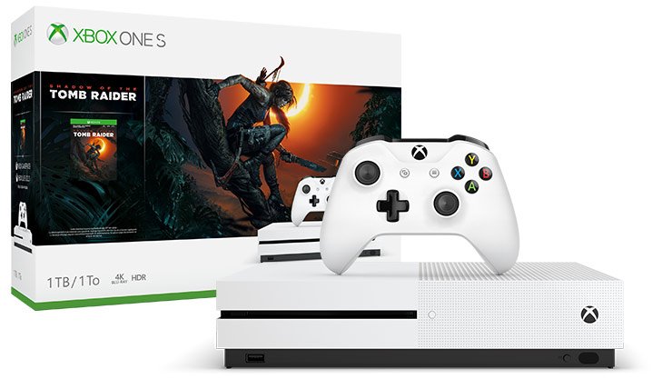 Главное изображение Microsoft Xbox One S 1TB + Shadow of the Tomb Raider <small>(Xboxone)</small>