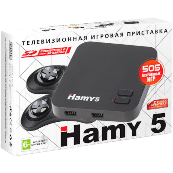 Главное изображение Игровая приставка Hamy 5 Classic Black (505 игр) <small>(Retro)</small>