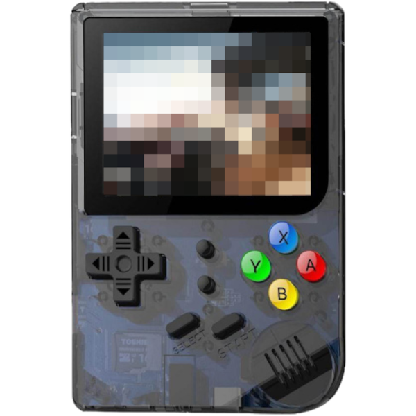 Главное изображение Портативная игровая приставка RG99 (MJKJ), 169 встроенных игр, (прозрачно-чёрная) <small>(Retro)</small>