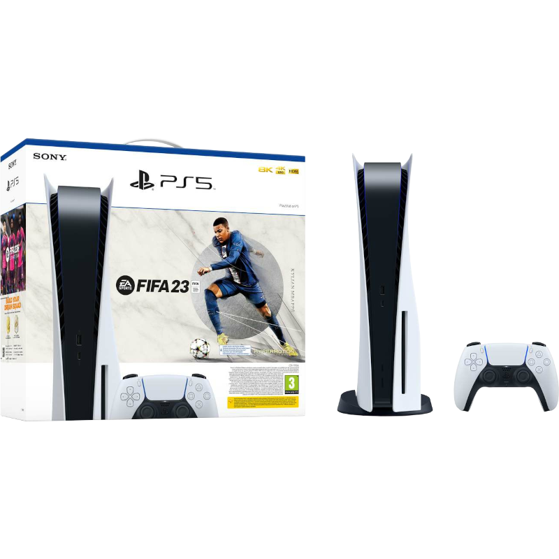 Главное изображение Игровая приставка Sony PlayStation 5 (CFI-1216A) * + код на скачивание FIFA 23 (англ. версия) <small>(Ps5)</small>