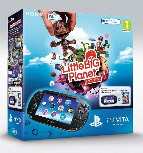 Главное изображение Sony PlayStation Vita WiFi Black Rus (PS Vita Model 1008) + PSN код активации LittleBigPlanet + Карта памяти 4 Гб <small>(Psvita)</small>