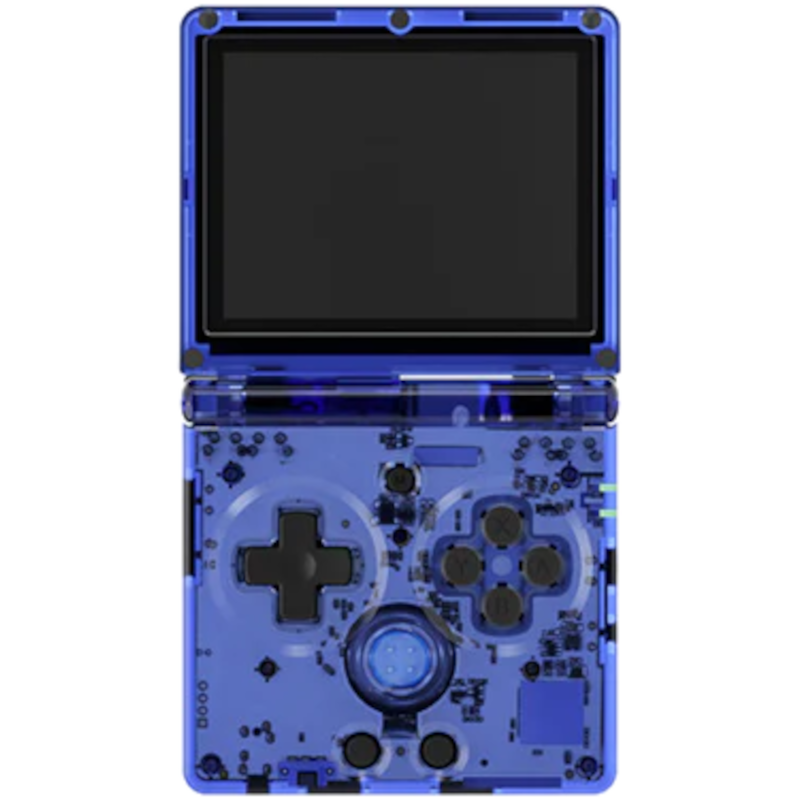 Главное изображение Портативная игровая приставка Anbernic RG35XXSP, transparent blue <small>(Retro)</small>