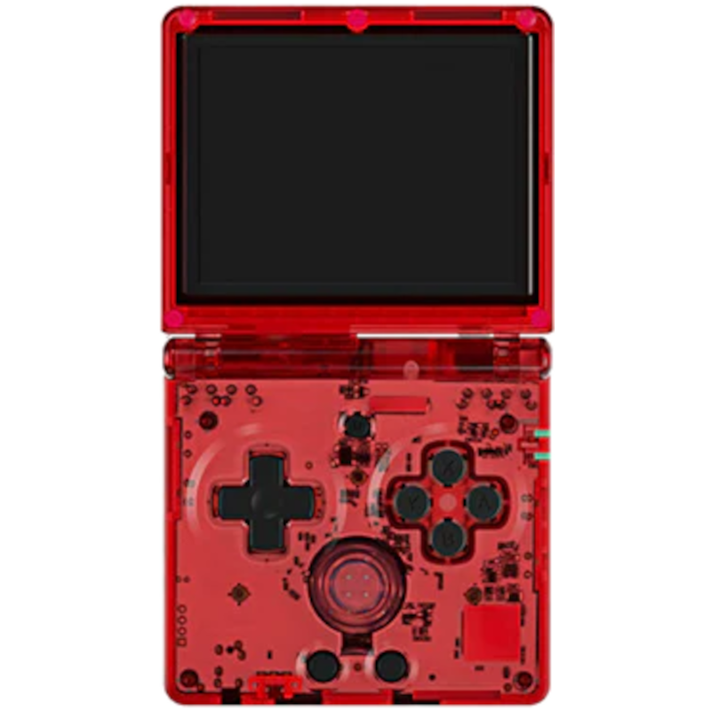 Главное изображение Портативная игровая приставка Anbernic RG35XXSP, transparent red <small>(Retro)</small>
