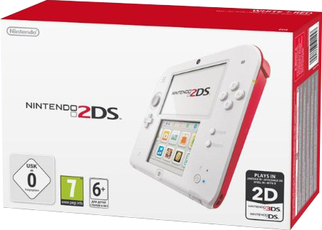 Главное изображение Nintendo 2DS (белая) (РОСТЕСТ) (потертости упаковки) <small>(3ds)</small>