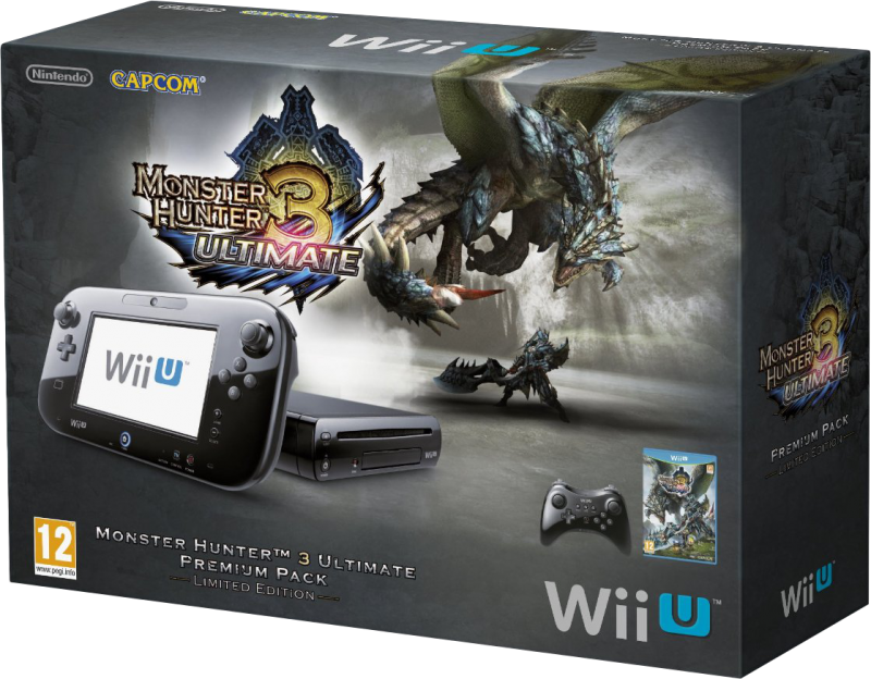 Главное изображение Nintendo Wii U Premium Pack + Monster Hunter 3 Ultimate <small>(Wii)</small>