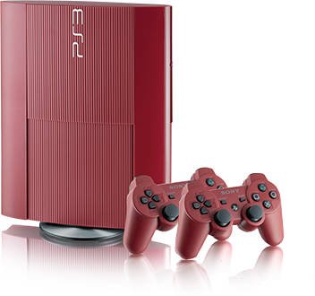 Главное изображение Sony PlayStation 3 Super Slim 12 GB Red + 2 DualShock Red <small>(Ps3)</small>