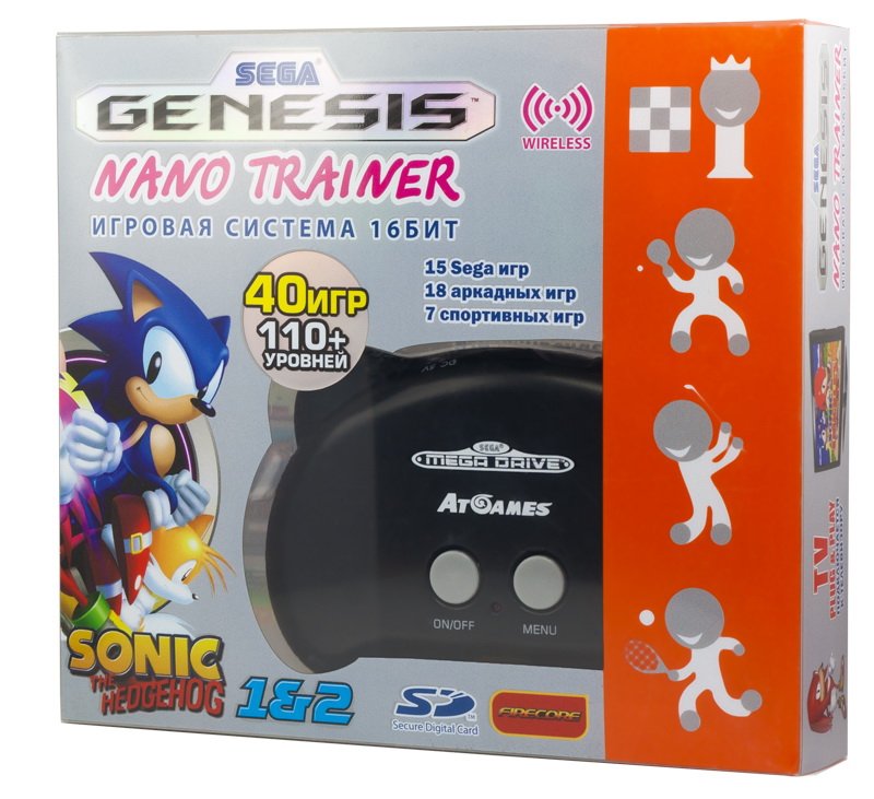 Главное изображение SEGA Genesis Nano Trainer + 40 игр (черный) <small>(Pc)</small>