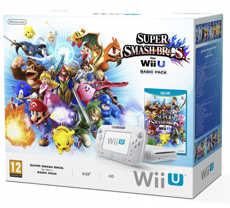 Главное изображение Nintendo Wii U Basic Pack + Super Smash Bros. for Wii U (РОСТЕСТ) <small>(Wii)</small>