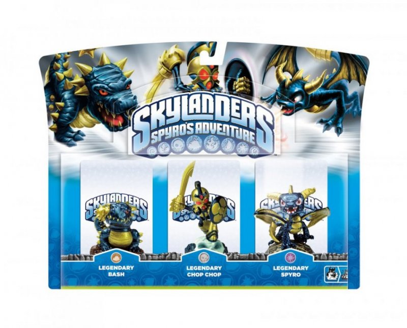 Главное изображение Skylanders. Набор из трех фигурок: Legendary Spyro, Legendary Chop Chop, Legendary Bash для Ps3